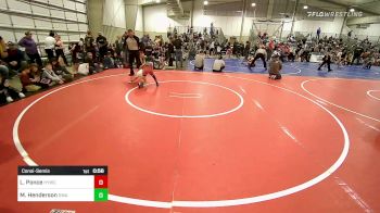 52 lbs Consolation - Logan Ponce, Hilldale Youth Wrestling Club vs Maddox Henderson, Oklahoma Wrestling Academy