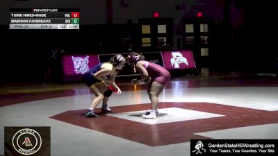 152 lbs Round 3 (3 Team) - Yurri Hines-Wade, Phillipsburg vs Madison Favereaux, Delaware Valley Regional