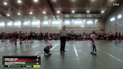 60 lbs Round 5 (8 Team) - Josh Mellon, All American vs Branson Newhouse, Phoenix WC