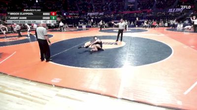 2A 126 lbs Cons. Round 2 - Avery Jaime, Bethalto (Civic Memorial) vs Brock Claypool, Morris