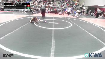 67 lbs Consolation - Maggie Bowman, Team Tulsa Wrestling Club vs Kylie McInerney, Brushy Wrestling Club