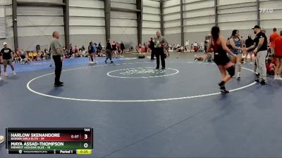 152 lbs Final - Sydney Andrews, Badger Girls Elite vs Olivia Hoftrichter, Midwest Assasins Blue