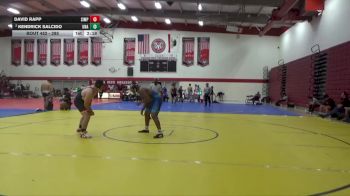 285 lbs Semifinal - David Rapp, Simpson University vs Kendrick Salcido, Unattached