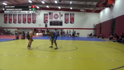 285 lbs Semifinal - David Rapp, Simpson University vs Kendrick Salcido, Unattached