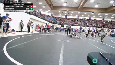 67 lbs Consi Of 8 #2 - Charles (CJ) Langland, Shelton Wrestling Academy vs Koah Flynn, Bridge Creek Youth Wrestling