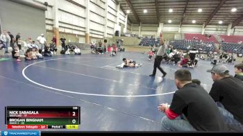135 lbs Placement (16 Team) - Brogan Bingham, Idaho 2 vs Nick Sabagala, Westlake