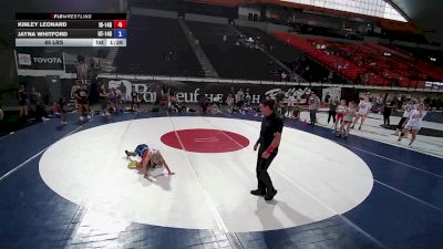 65 lbs Kinley Leonard, Idaho 14U Girls vs Jayna Whitford, Utah 14U Girls