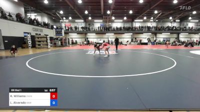 116-BLUE lbs Rr Rnd 1 - Kendra Williams, Chenango Forks vs Lana Alvarado, Warwick Valley HS