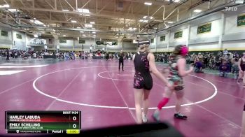 130 lbs Cons. Semi - Harley LaBuda, Pioneer Wrestling Club vs Emily Schilling, Dickinson Wrestling Club