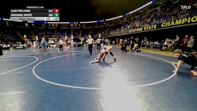 120 lbs Semifinal - Liam Williams, State College vs Emanuel White, Highlands