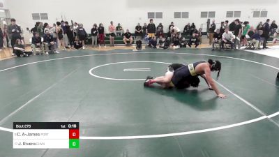 190 lbs Consi Of 8 #1 - Cayleb Alvarez-James, Portland/Cromwell vs Joshua Rivera, East Haven