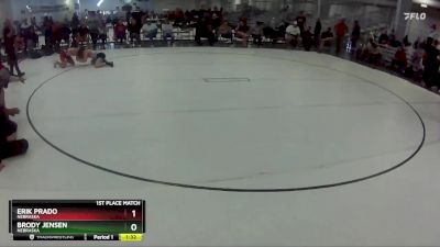 109 lbs 1st Place Match - Erik Prado, Nebraska vs Brody Jensen, Nebraska