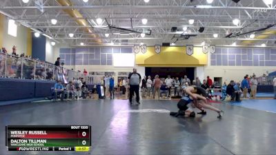 120 lbs 7th Place Match - Wesley Russell, Pontotoc vs Dalton Tillman, Vancleave High School