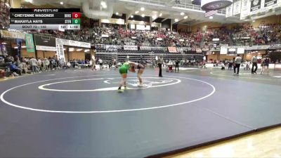 145 lbs Champ. Round 1 - Cheyenne Wagoner, Douglass Hs vs Makayla Hays, St. Francis HS