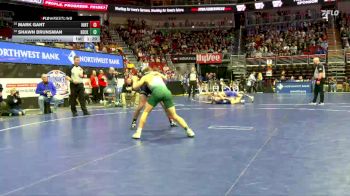 1A-144 lbs Champ. Round 1 - Mark Gant, Hinton vs Shawn Brunsman, Beckman Catholic