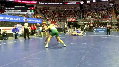 1A-144 lbs Champ. Round 1 - Mark Gant, Hinton vs Shawn Brunsman, Beckman Catholic