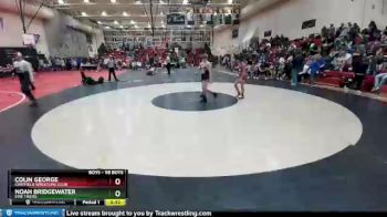 98 Boys Cons. Round 4 - Noah Bridgewater, Erie Tigers vs Colin George, Chatfield Wrestling Club