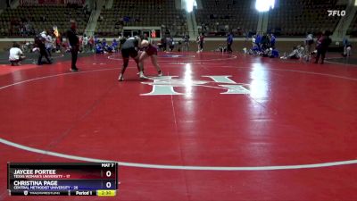 207 lbs Finals (2 Team) - Jaycee Portee, Texas Woman`s University vs Christina Page, Central Methodist University