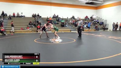 JV Boys-11 lbs Round 5 - Brayden Alber, Cedar Rapids Kennedy vs Zain Heiderscheit, Epworth, Western Dubuque