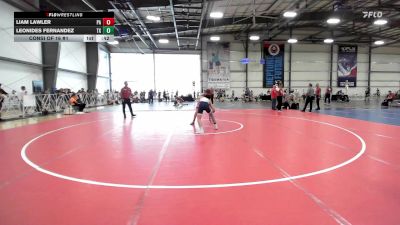 126 lbs Consi Of 16 #1 - Liam Lawler, PA vs Leonides Fernandez, TX