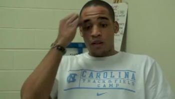 UNC Frosh Clayton Parros days before the NCAA 400