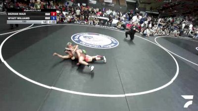 150 lbs Bezhan Niazi, BAWA-Bay Area Wrestling Association vs Wyatt Williams, NAWA - North Area Wrestling Association