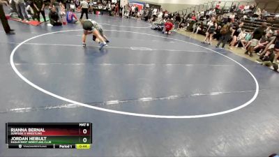 125 lbs Cons. Round 6 - Jordan Heibult, Eaglecrest Wrestling Club vs Rianna Bernal, Surfside X Wrestling