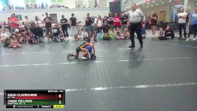 44 lbs Quarterfinal - Ashai Claybourne, U2 vs Creed Fellows, NorthSide WC