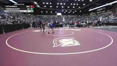 170 lbs Quarterfinal - Olyvia Besco, Wichita-Kapaun Mt.Carmel Hs vs Kimberlee Scott, Basehor-Linwood HS