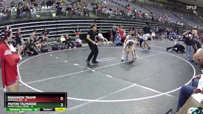 126 lbs Finals (8 Team) - Paiton Talmadge, Kansas Aqua Lizard vs Rhiannon Tramp, Nebraska Red