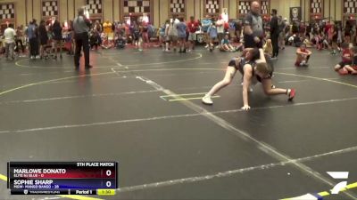 118 lbs Placement - Marlowe Donato, Elite NJ Blue vs Sophie Sharp, MGW- Mango Bango