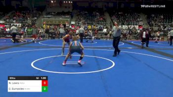 96 lbs Prelims - Noah Lewis, Ponca City Wildcat vs Dominic Sumpolec, Redhawk