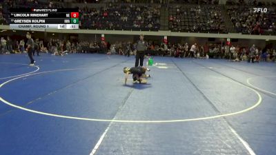 55 lbs Champ. Round 1 - Lincoln Rinehart, Moyer Elite vs Greysen Kolpin, Hawkeye Wrestling Academy