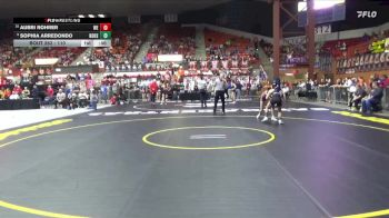 110 lbs Cons. Round 2 - Aubri Rohrer, Wellington HS vs Sophia Arredondo, Holton Hs