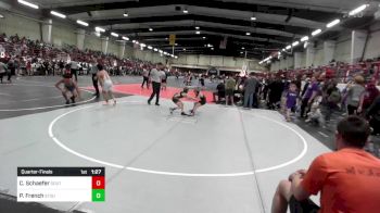 69 lbs Quarterfinal - Coltyn Schaefer, Southwest Hammers vs Presley French, Stout Wr Acd