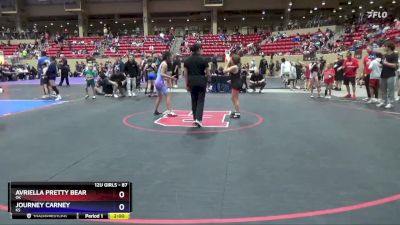 87 lbs Round 2 - Avriella Pretty Bear, OK vs Journey Carney, KS