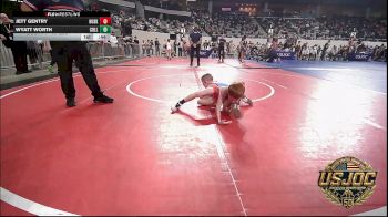 55 lbs Consi Of 8 #2 - Jett Gentry, Husky Wrestling Club vs Wyatt Worth, Collinsville Cardinal Youth Wrestling