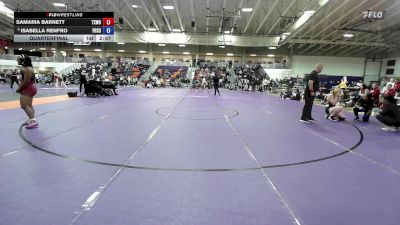 180 lbs Quarterfinal - Isabella Renfro, Fort Hays State vs Samaria Barnett, Texas Woman`s University