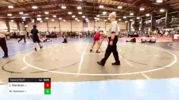 160 lbs Consi Of 16 #1 - Luis Mendoza, WA vs Max Hannum, MT