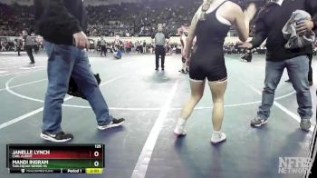 125 lbs Quarterfinal - Janelle Lynch, Carl Albert vs Mandi Ingram, Tahlequah Senior Hs