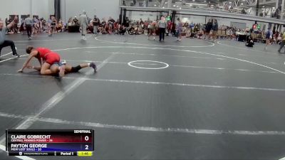 100 lbs Semis (4 Team) - Claire Gobrecht, Central Pennies Power vs Payton George, MGW Lost Souls