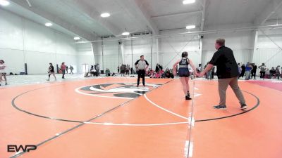 155 lbs Rr Rnd 5 - Zoie Ledgerwood, Cushing Girls vs Preslie Satterwhite, Choctaw Girls A