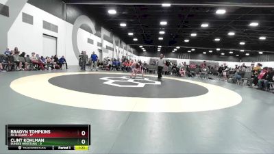 90 lbs 2nd Wrestleback (8 Team) - Bradyn Tompkins, PA Alliance vs Clint Kohlman, Dundee Wrestling