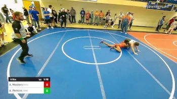 117 lbs Rr Rnd 1 - Ashlyn Masters, Pryor Tigers vs Aiyana Perkins, Coweta Tiger Wrestling