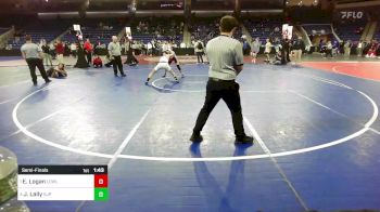 138 lbs Semifinal - Emmett Logan, Lowell vs James Lally, Saint John's Prep