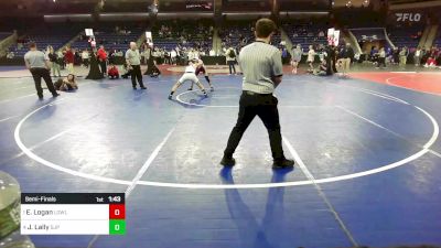 138 lbs Semifinal - Emmett Logan, Lowell vs James Lally, Saint John's Prep