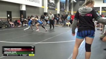 100 lbs Round 3 (4 Team) - Tenley Hemmingsen, Grand View Wrestling Club vs Adriana Kunz, Minnesota Storm 2