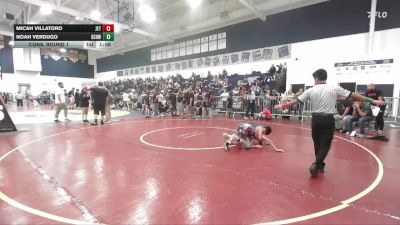 95 lbs Cons. Round 1 - Micah Villatoro, Jets vs Noah Verdugo, So Cal Hammers Wrestling
