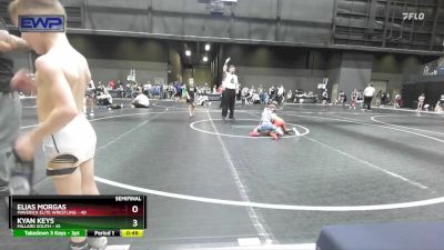 52 lbs Semifinal - Elias Morgas, Maverick Elite Wrestling vs Kyan Keys, Millard South