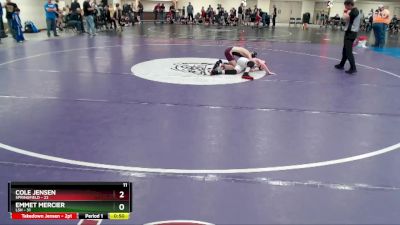 102 lbs Semis (4 Team) - Emmet Mercier, LSH vs Cole Jensen, Springfield